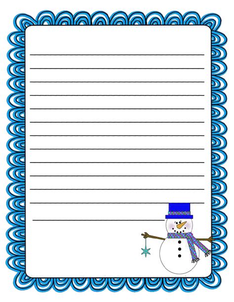 winter writing paper|free printable winter paper.